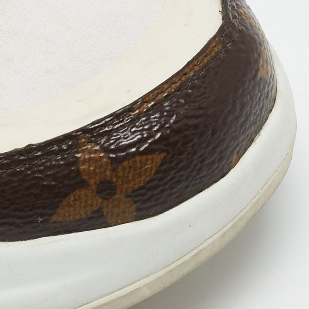 Louis Vuitton White Mesh Leather And Monogram Canvas Archlight Sneakers Size 37 - Picture 7 of 7